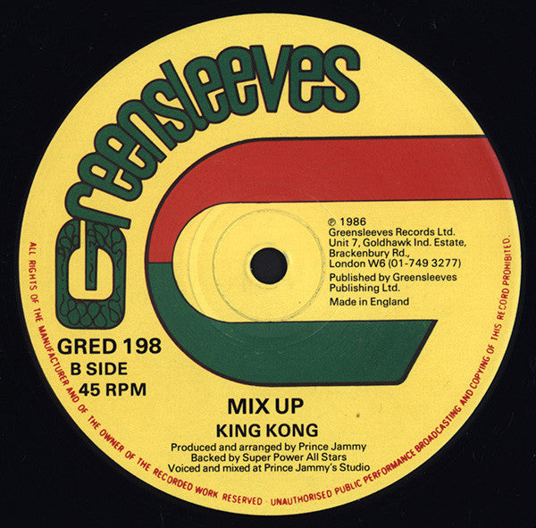 King Kong : Legal / Mix Up (12")