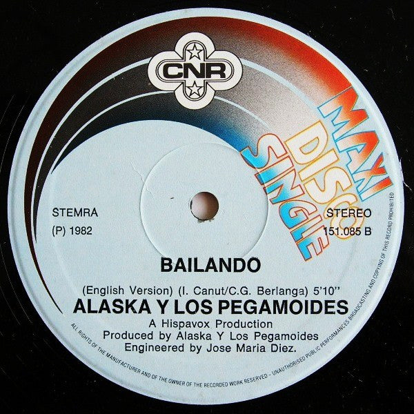 Alaska Y Los Pegamoides : Bailando (12", Maxi)