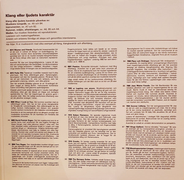 Various ~ Testskiva 2 (Klang) (Vinyl) - Djungel & Jazz