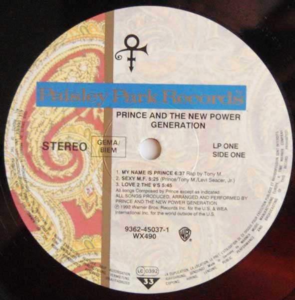 Prince And The New Power Generation ~ Love Symbol (Vinyl) - Djungel & Jazz