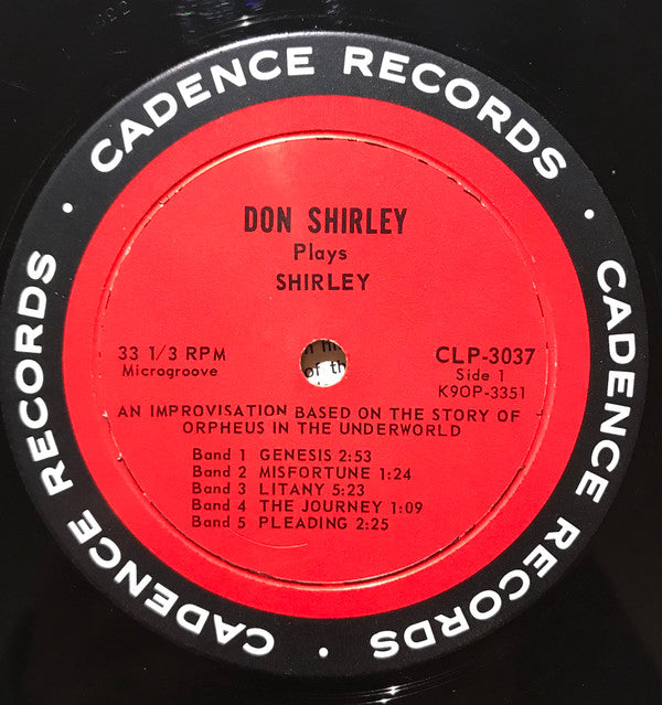 Don Shirley ~ Don Shirley Plays Shirley (Vinyl) - Djungel & Jazz