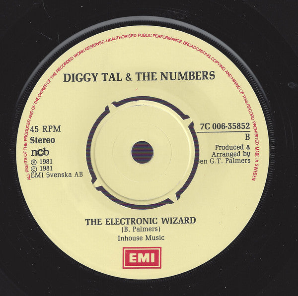 Diggy Tal & The Numbers : If It's Love That You Want (7")