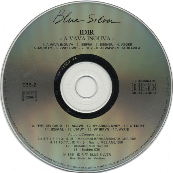 Idir ~ A Vava Inouva (Vinyl) - Djungel & Jazz