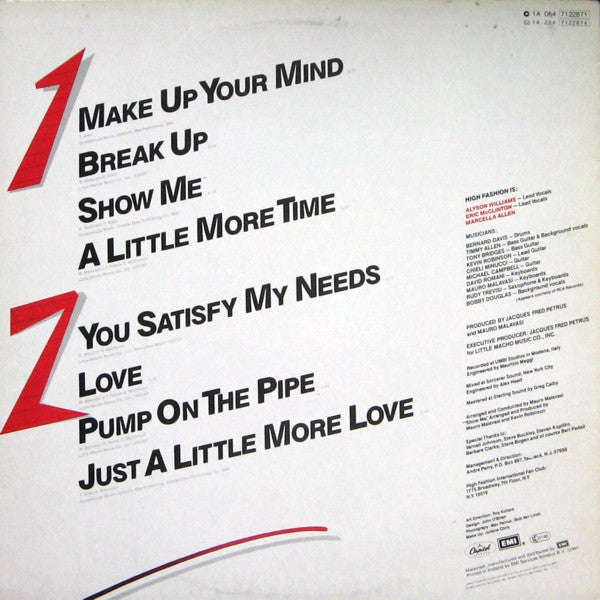 High Fashion : Make Up Your Mind! (LP, Album)
