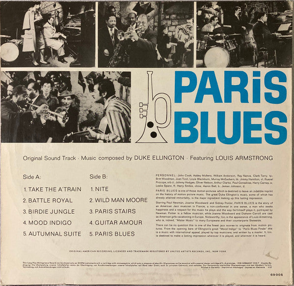 Duke Ellington ~ Paris Blues (Vinyl) - Djungel & Jazz