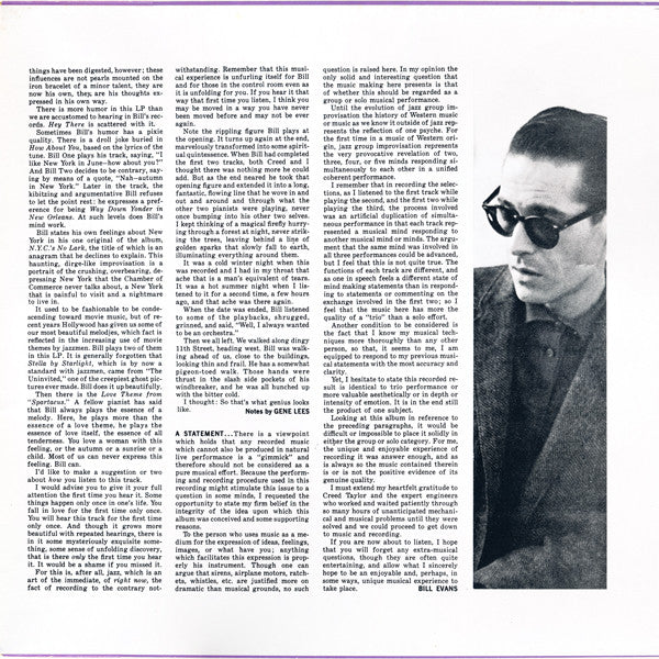 Bill Evans ~ Conversations With Myself (Vinyl) - Djungel & Jazz