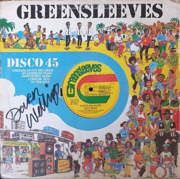 Dennis Walks / Billy Boyo ~ Roast Fish & Cornbread / Wicked She Wicked (Vinyl) - Djungel & Jazz