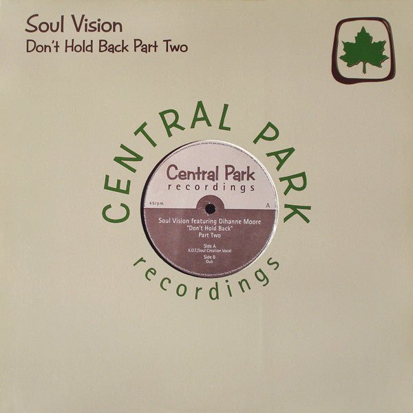 Soul Vision : Don't Hold Back (Part Two) (12")