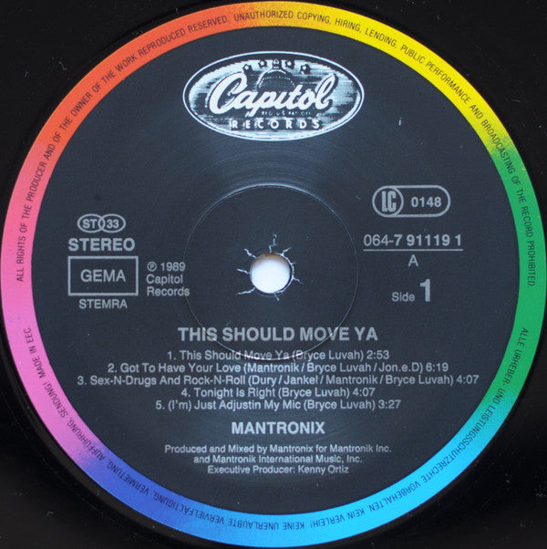 Mantronix ~ This Should Move Ya (Vinyl) - Djungel & Jazz