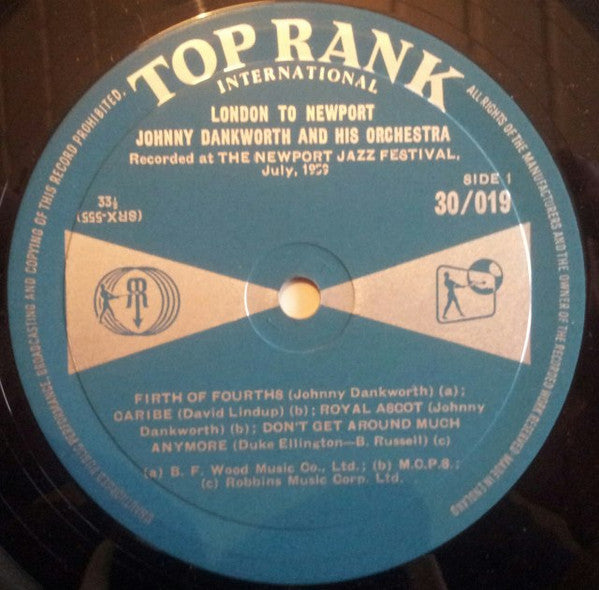 Johnny Dankworth & His Orchestra* : London To Newport (LP, Album)