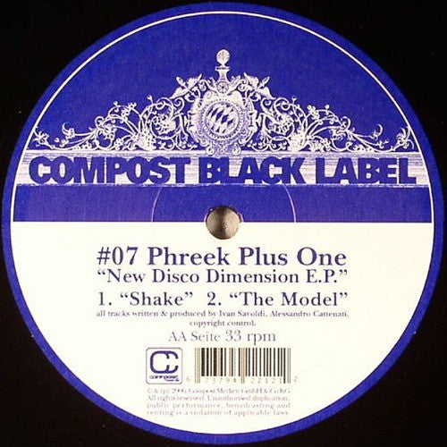 Phreek Plus One : New Disco Dimension E.P. (12", EP)
