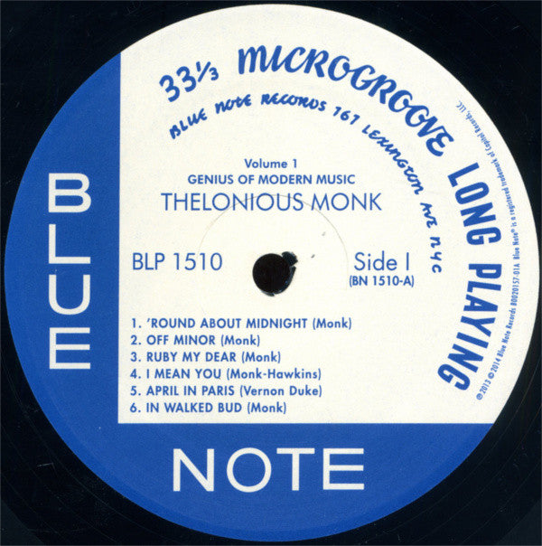 Thelonious Monk ~ Genius Of Modern Music Volume One (Vinyl) - Djungel & Jazz