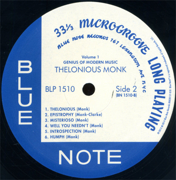 Thelonious Monk ~ Genius Of Modern Music Volume One (Vinyl) - Djungel & Jazz