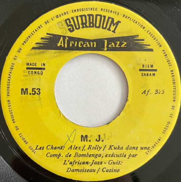 Orchestre African Jazz ~ Foyer A Change Nganda / M. J. (Vinyl) - Djungel & Jazz