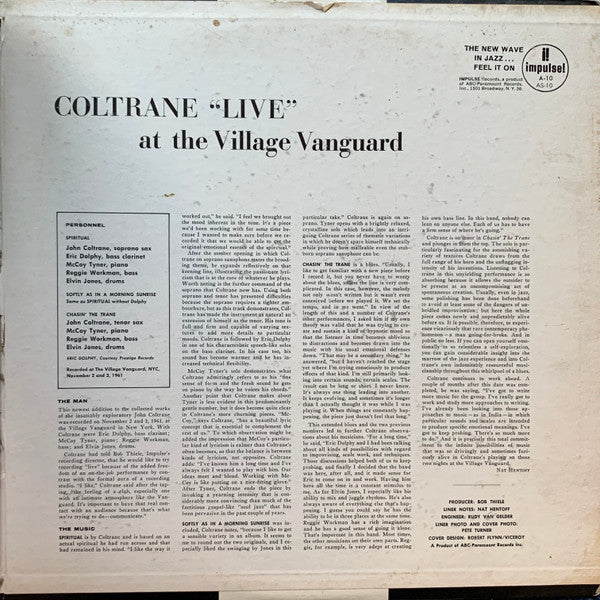 John Coltrane ~ "Live" At The Village Vanguard (Vinyl) - Djungel & Jazz