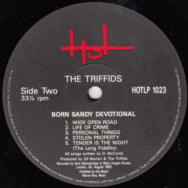 The Triffids ~ Born Sandy Devotional (Vinyl) - Djungel & Jazz
