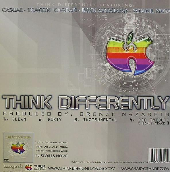 GZA & Ras Kass / Casual, Rock Marciano*, Tragedy Khadafi & Vordul Mega : Lyrical Swords / Think Differently (12")