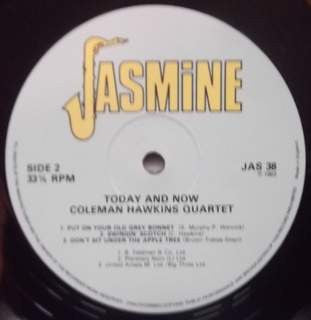 Coleman Hawkins Quartet ~ Today And Now (Vinyl) - Djungel & Jazz