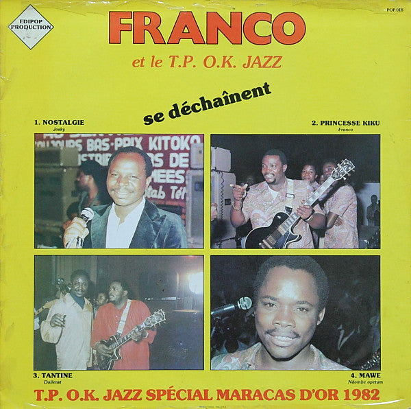 Franco et Orchestre T.P.O.K. Jazz ~ Se Déchaînent - T.P. O.K. Jazz Spécial Maracas D'or 1982 (Vinyl) - Djungel & Jazz