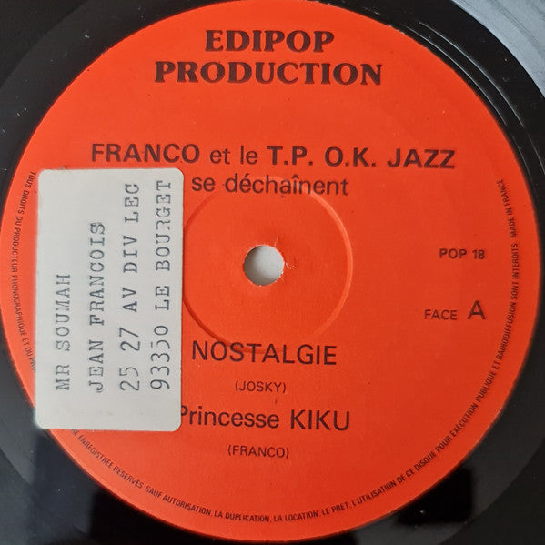 Franco et Orchestre T.P.O.K. Jazz ~ Se Déchaînent - T.P. O.K. Jazz Spécial Maracas D'or 1982 (Vinyl) - Djungel & Jazz