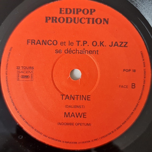 Franco et Orchestre T.P.O.K. Jazz ~ Se Déchaînent - T.P. O.K. Jazz Spécial Maracas D'or 1982 (Vinyl) - Djungel & Jazz