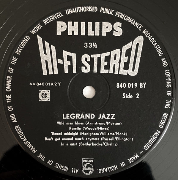 Michel Legrand ~ Legrand Jazz (Vinyl) - Djungel & Jazz