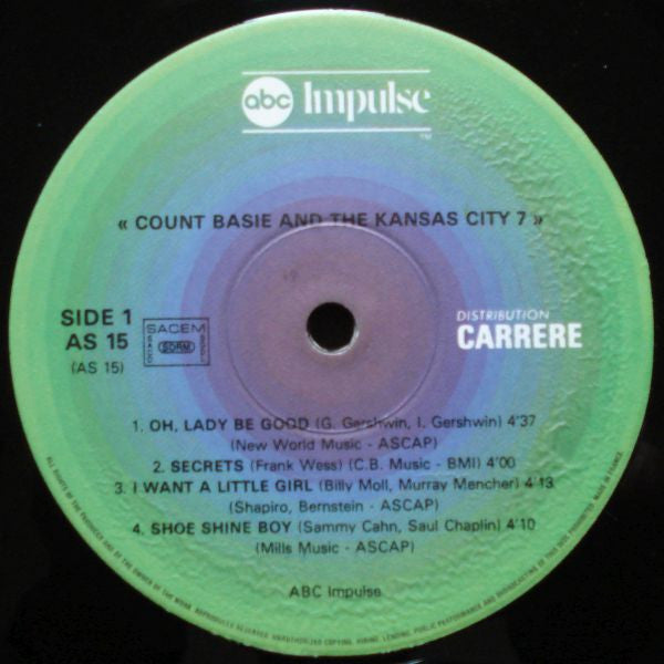 Count Basie And The Kansas City 7* : Count Basie And The Kansas City 7 (LP, RE, Gat)