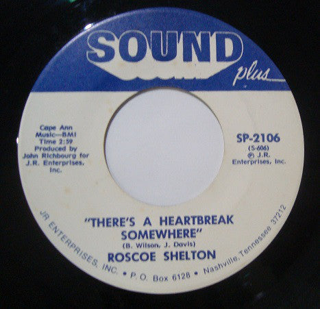 Roscoe Shelton ~ Running For My Life / There's A Heartbreak Somewhere (Vinyl) - Djungel & Jazz
