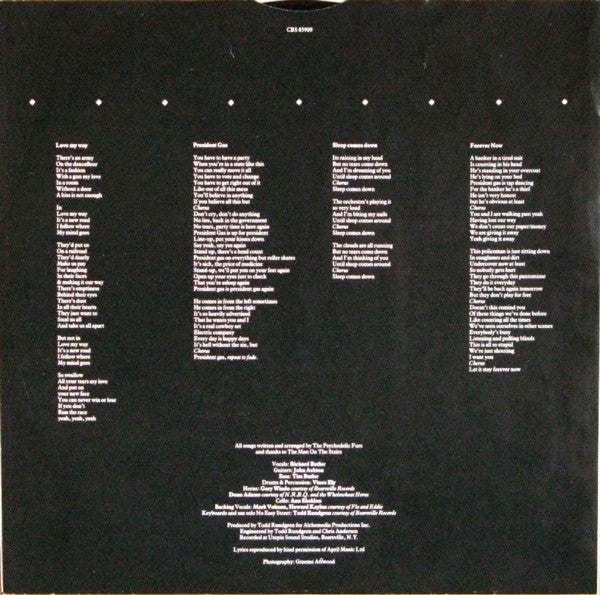 The Psychedelic Furs : Forever Now (LP, Album)