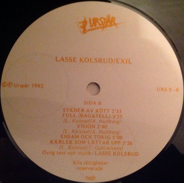 Lars Kolsrud ~ Exil (Vinyl) - Djungel & Jazz