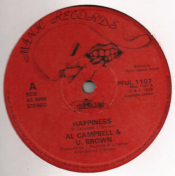 Al Campbell & U. Brown* / Vincent Taylor & The Revealers : Happiness / Never Give Up (12", Single)