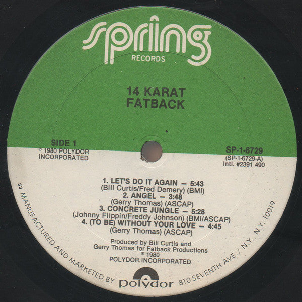 Fatback* : 14 Karat (LP, Album, 53 )