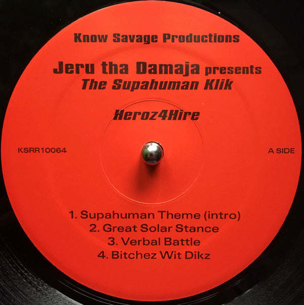 Jeru The Damaja presents Supahuman Klik : Heroz 4 Hire (2xLP, Album)