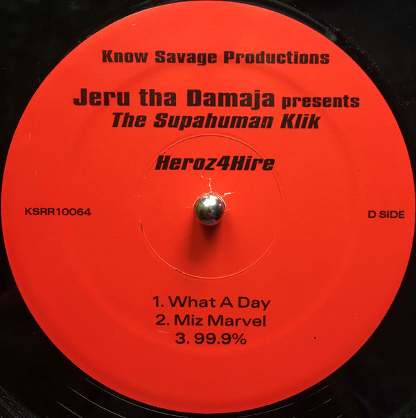Jeru The Damaja presents Supahuman Klik : Heroz 4 Hire (2xLP, Album)