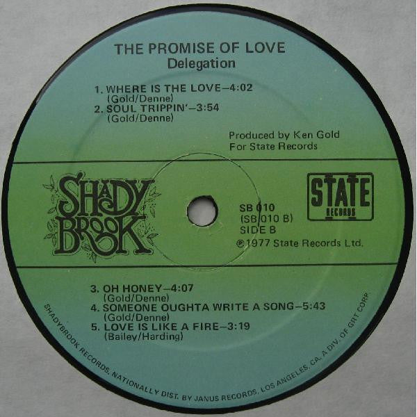 Delegation ~ The Promise Of Love (Vinyl) - Djungel & Jazz