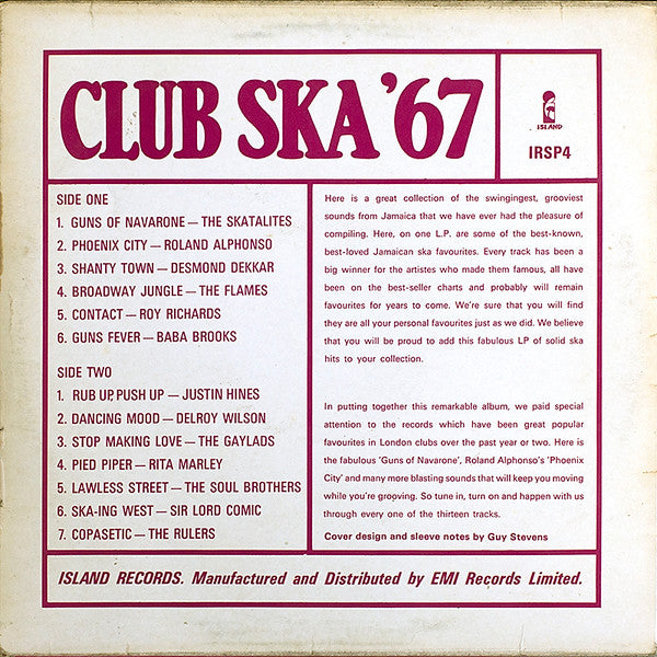 Various : Club Ska '67 (LP, Comp, Mono, RE)