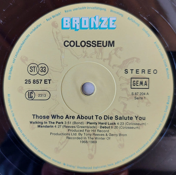 Colosseum ~ Those Who Are About To Die Salute You (Vinyl) - Djungel & Jazz