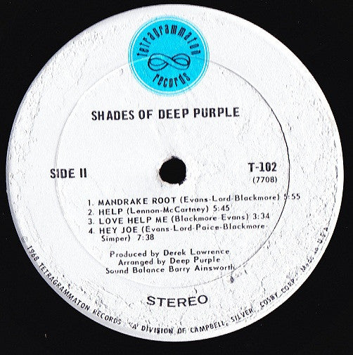 Deep Purple ~ Shades Of Deep Purple (Vinyl) - Djungel & Jazz