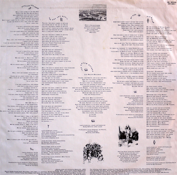 Laurie Anderson ~ Strange Angels (Vinyl) - Djungel & Jazz