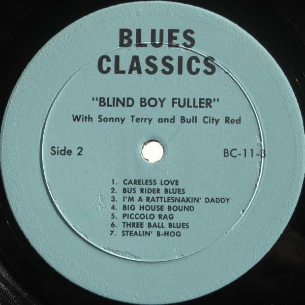 Blind Boy Fuller With Sonny Terry And Bull City Red ~ Blind Boy Fuller With Sonny Terry And Bull City Red (Vinyl) - Djungel & Jazz
