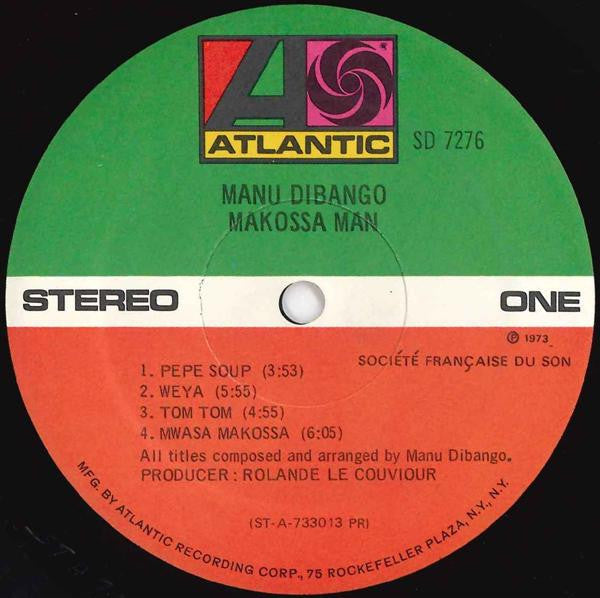 Manu Dibango : Makossa Man (LP, Album, RE, Pre)