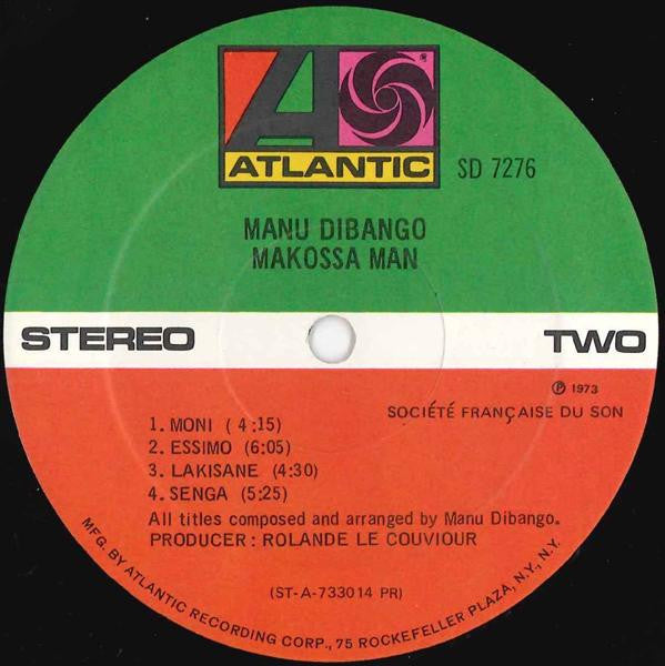 Manu Dibango : Makossa Man (LP, Album, RE, Pre)