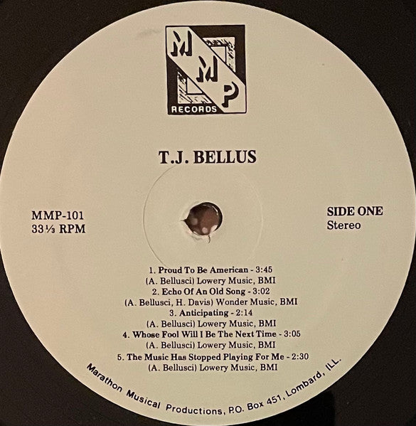 Tony Bellus : T. J. Bellus (LP, Album)