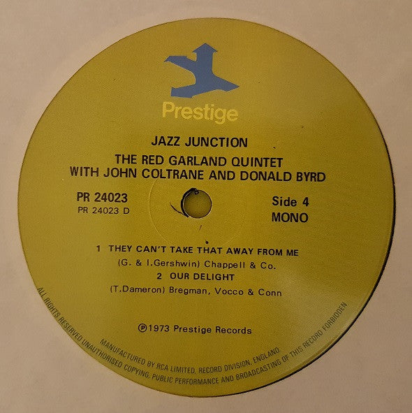 The Red Garland Quintet Featuring John Coltrane And Donald Byrd ~ Jazz Junction (Vinyl) - Djungel & Jazz