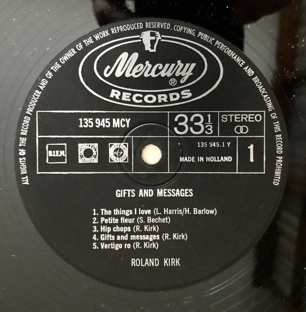 Roland Kirk : Gifts & Messages (LP, Album)