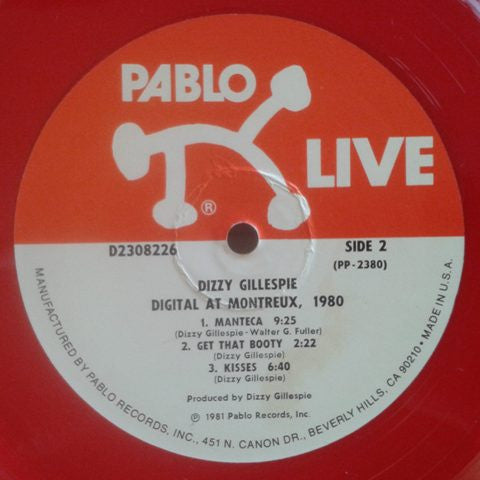 Dizzy Gillespie ~ Digital At Montreux, 1980 (Vinyl) - Djungel & Jazz
