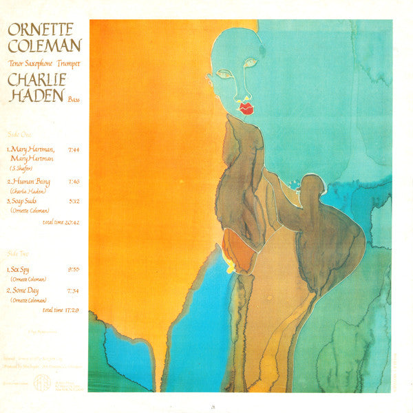 Ornette Coleman And Charlie Haden ~ Soapsuds, Soapsuds (Vinyl) - Djungel & Jazz