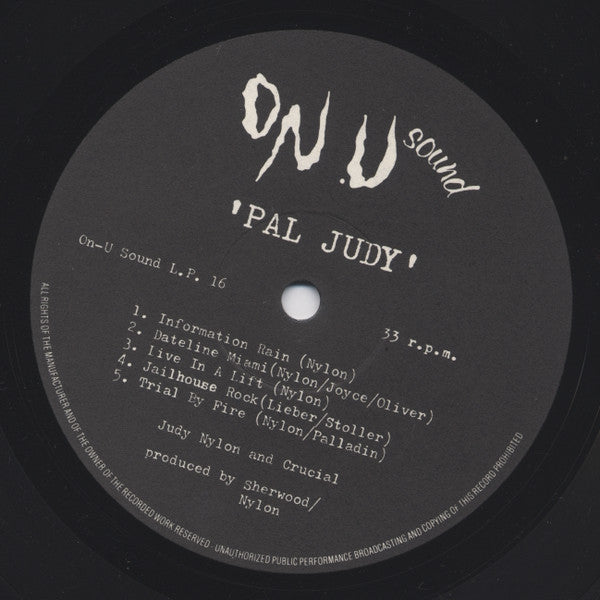 Judy Nylon and Crucial ~ Pal Judy (Vinyl) - Djungel & Jazz