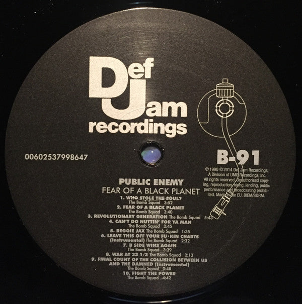 Public Enemy ~ Fear Of A Black Planet (Vinyl) - Djungel & Jazz