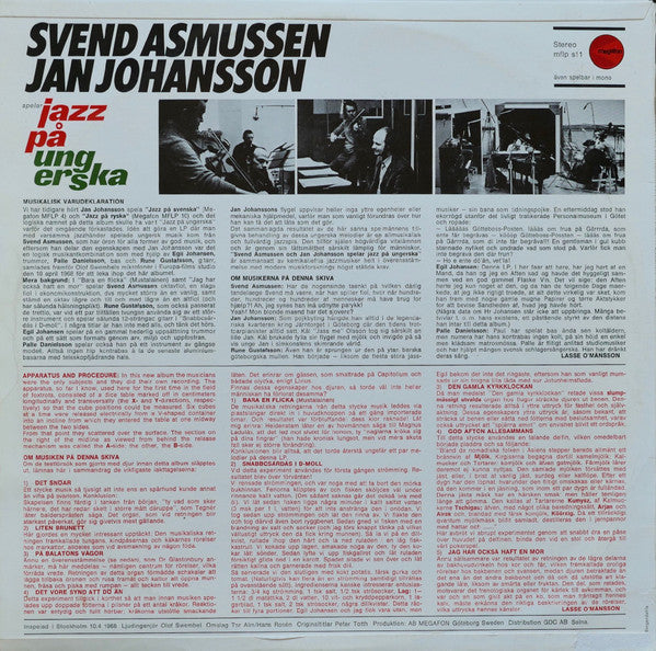 Svend Asmussen, Jan Johansson ~ Svend Asmussen Och Jan Johansson Spelar Jazz På Ungerska (Vinyl) - Djungel & Jazz